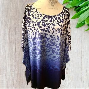 Dana Buchman Plus Size Animal Print Tunic Top